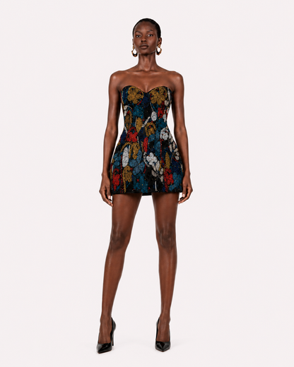 EMBROIDERED CORSET MINI
