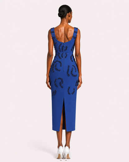 Blue Beaded Dress