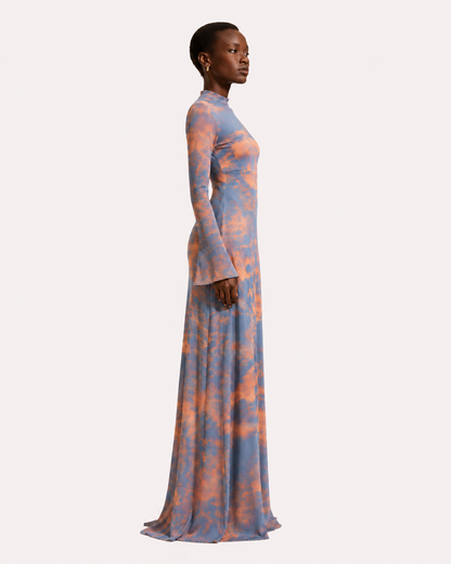 SUNSET MESH GOWN