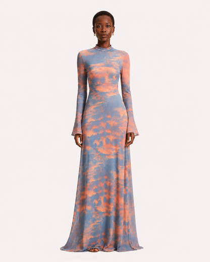 SUNSET MESH GOWN