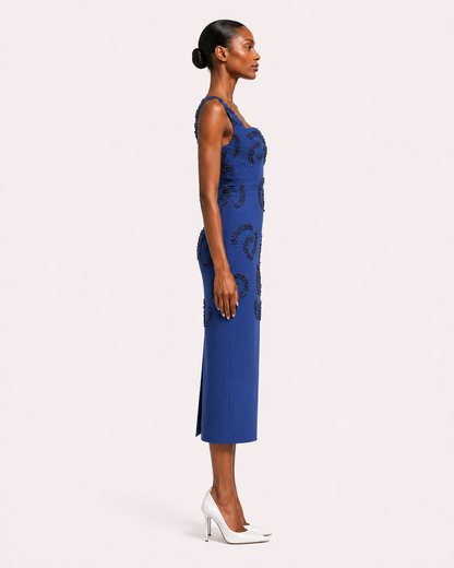 Blue Beaded Dress