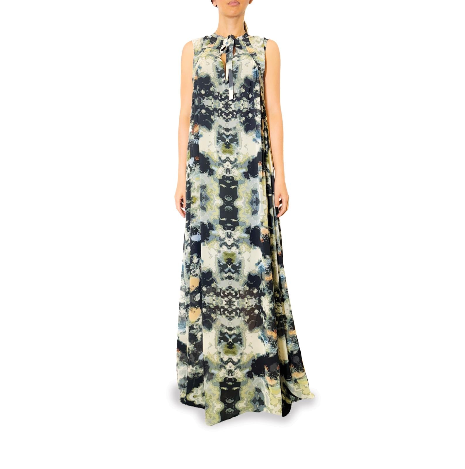 【関税＆送料込み】ChloAC Dresses Women's R&M Richards Long Sequin Lace Chiffon Cape Gown