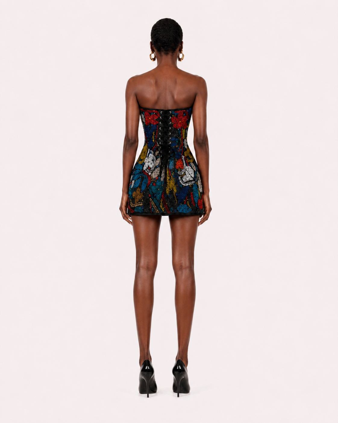 EMBROIDERED CORSET MINI